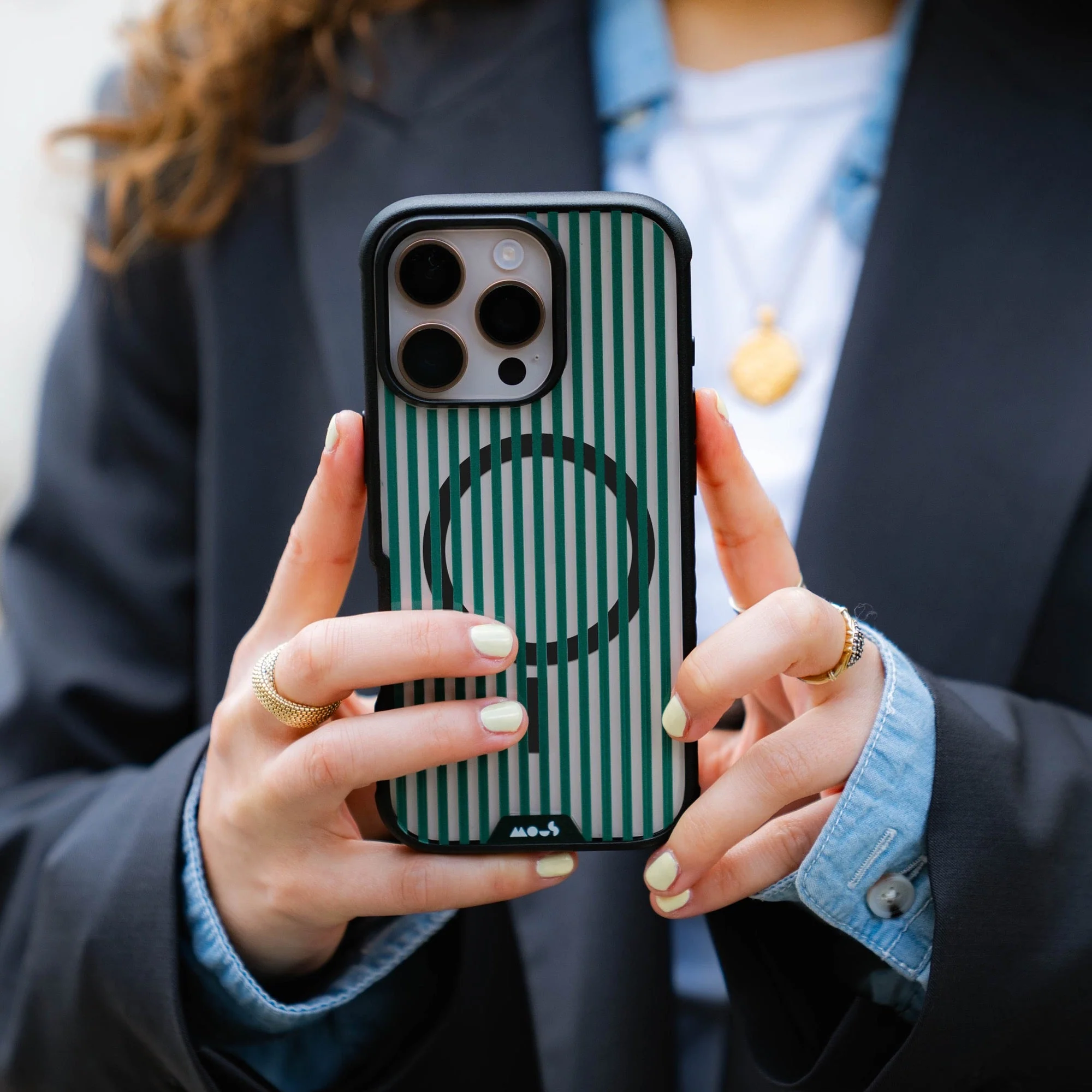 Evergreen Protective Phone Case - Pinstripe MagSafe - Image 9
